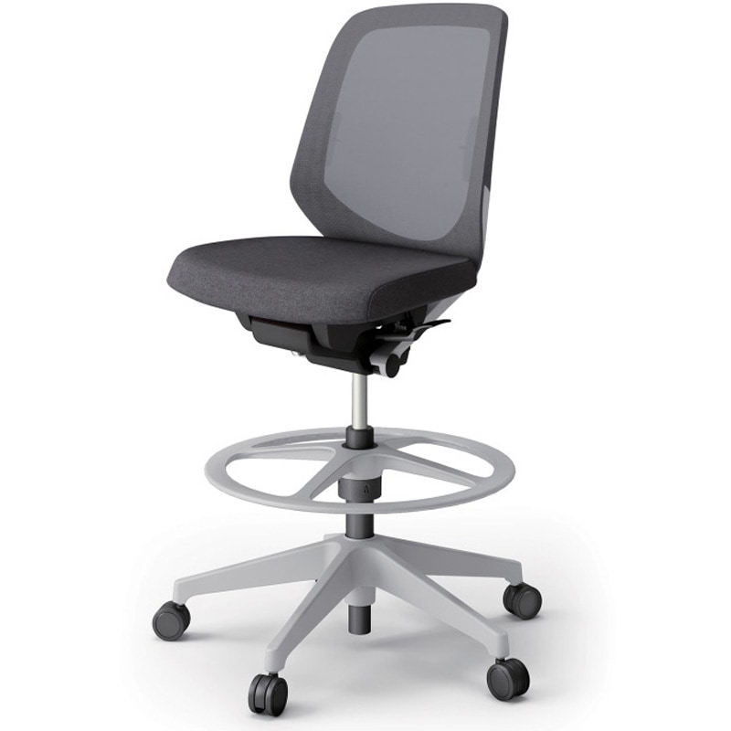 KJ-160JEP-GNT3 ノートチェア ハイポジションタイプ ローバック 肘なし ランバーサポート付 メッシュJE 樹脂脚<配送時組立サービス付> 1台 イトーキ 【通販モノタロウ】