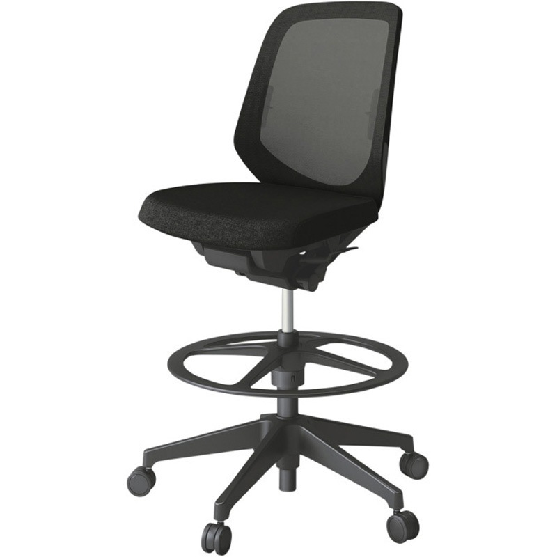 KJ-160JEP-T1T1 ノートチェア ハイポジションタイプ ローバック 肘なし ランバーサポート付 メッシュJE 樹脂脚<配送時組立サービス付> 1台 イトーキ 【通販モノタロウ】