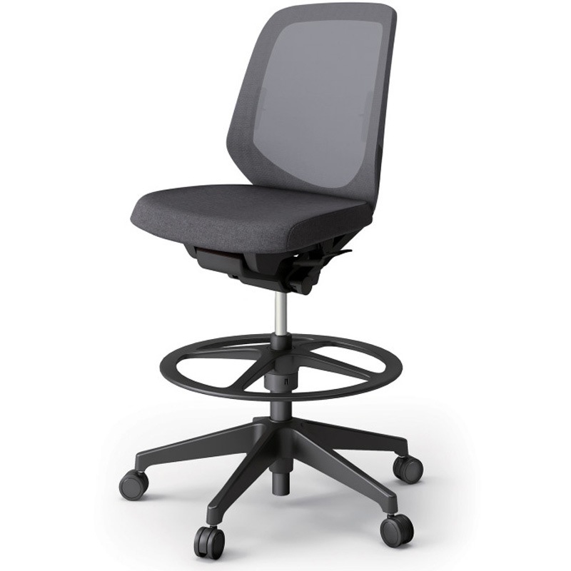 KJ-160JEP-T1T3 ノートチェア ハイポジションタイプ ローバック 肘なし ランバーサポート付 メッシュJE 樹脂脚<配送時組立サービス付> 1台 イトーキ 【通販モノタロウ】