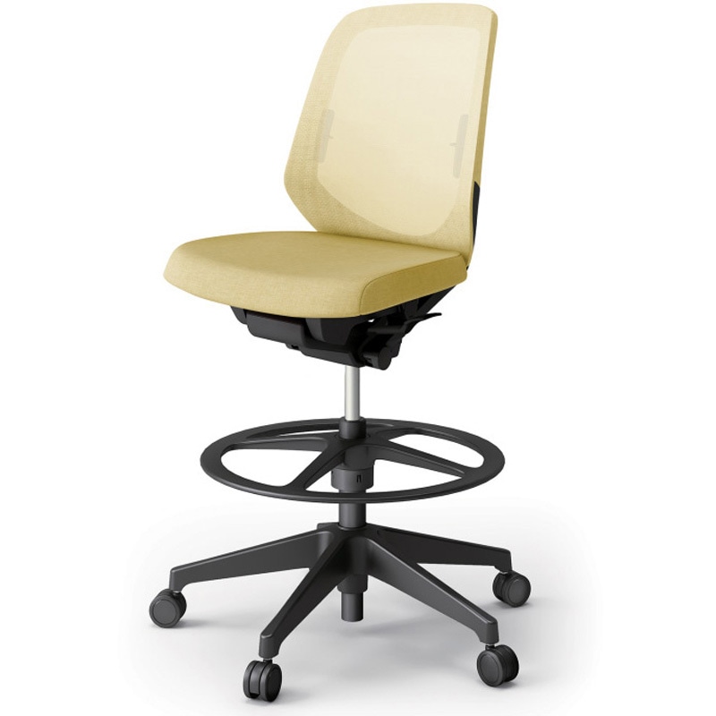 KJ-160JEP-T1U6 ノートチェア ハイポジションタイプ ローバック 肘なし ランバーサポート付 メッシュJE 樹脂脚<配送時組立サービス付> 1台 イトーキ 【通販モノタロウ】