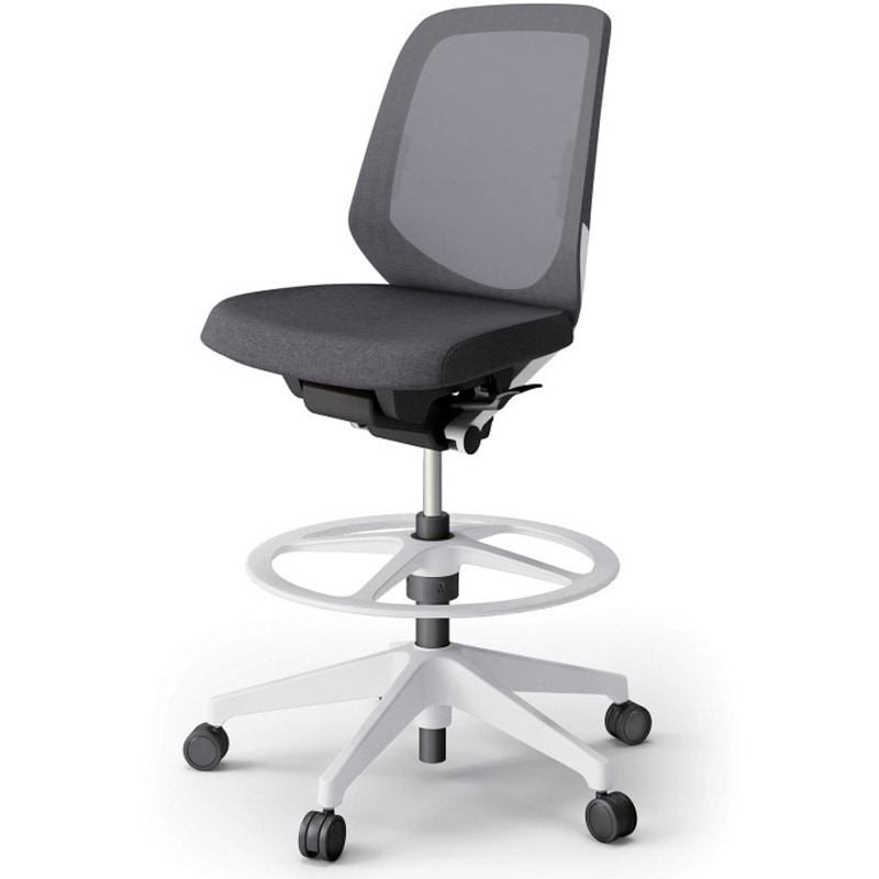 KJ-160JEP-W9T3 ノートチェア ハイポジションタイプ ローバック 肘なし ランバーサポート付 メッシュJE 樹脂脚<配送時組立サービス付> 1台 イトーキ 【通販モノタロウ】