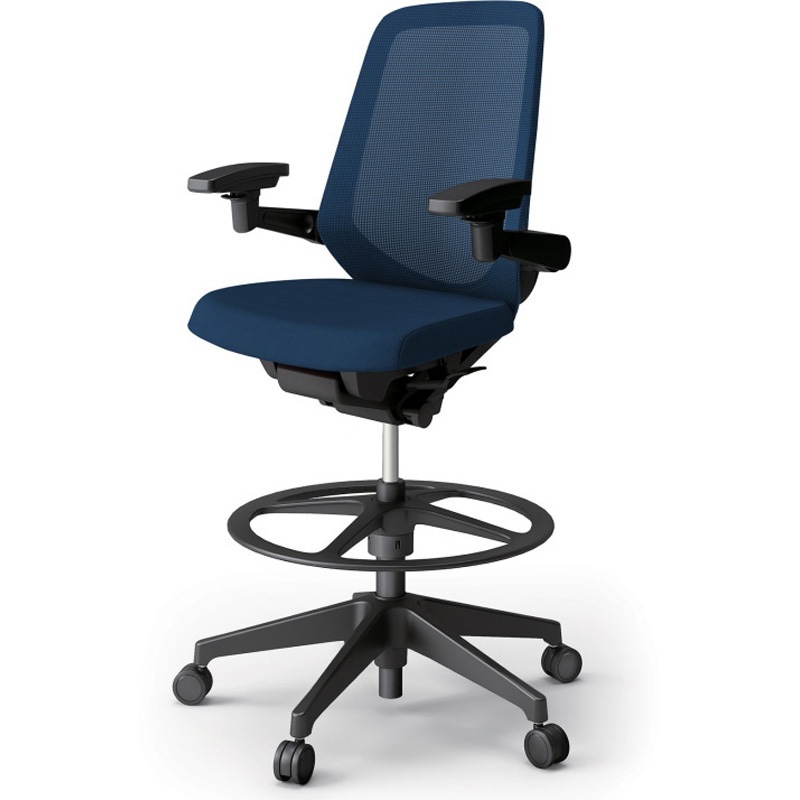 KJ-177JVP1T1B2 ノートチェア ハイポジションタイプ ハイバック 可動肘 ランバーサポートなし メッシュJV 樹脂脚<配送時組立サービス付> 1台 イトーキ 【通販モノタロウ】