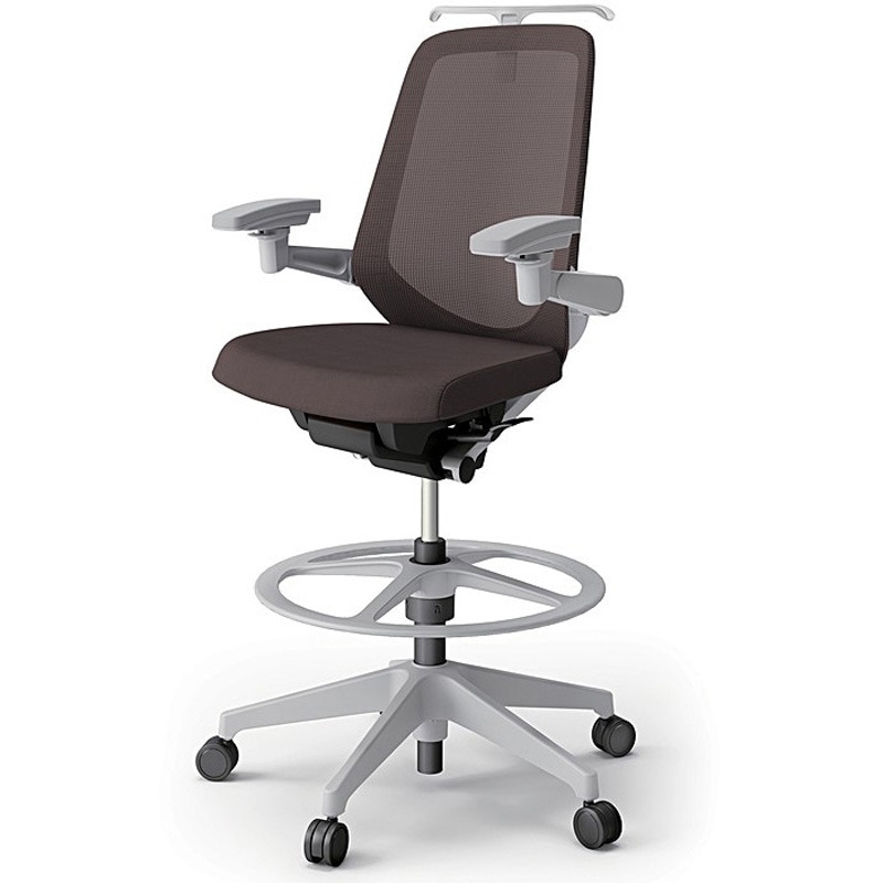 KJ-177JVHP1GNH2 ノートチェア ハイポジションタイプ ハイバック 可動肘 ハンガー ランバーサポートなし メッシュJV 樹脂脚<配送時組立サービス付> 1台 イトーキ 【通販モノタロウ】