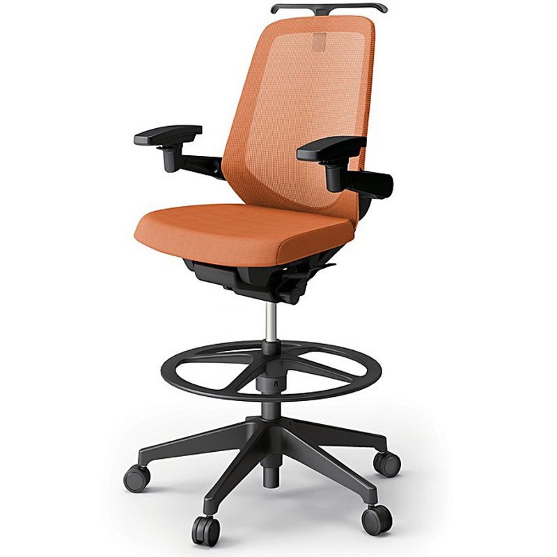 KJ-177JVHP1T1D3 ノートチェア ハイポジションタイプ ハイバック 可動肘 ハンガー ランバーサポートなし メッシュJV 樹脂脚<配送時組立サービス付> 1台 イトーキ 【通販モノタロウ】