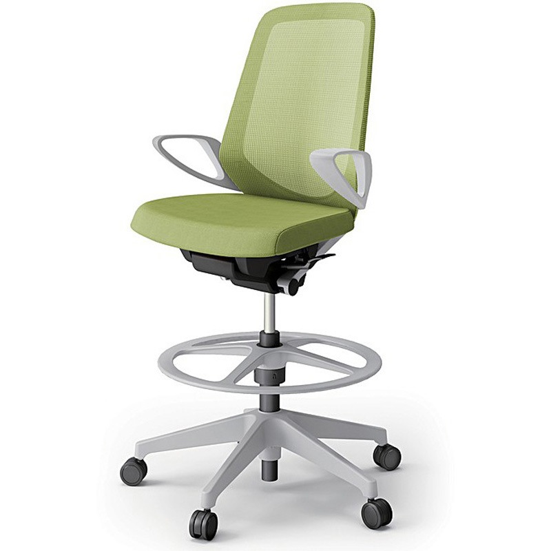 KJ-176JVP-GNQ6 ノートチェア ハイポジションタイプ ハイバック 固定肘 ランバーサポートなし メッシュJV 樹脂脚<配送時組立サービス付> 1台 イトーキ 【通販モノタロウ】