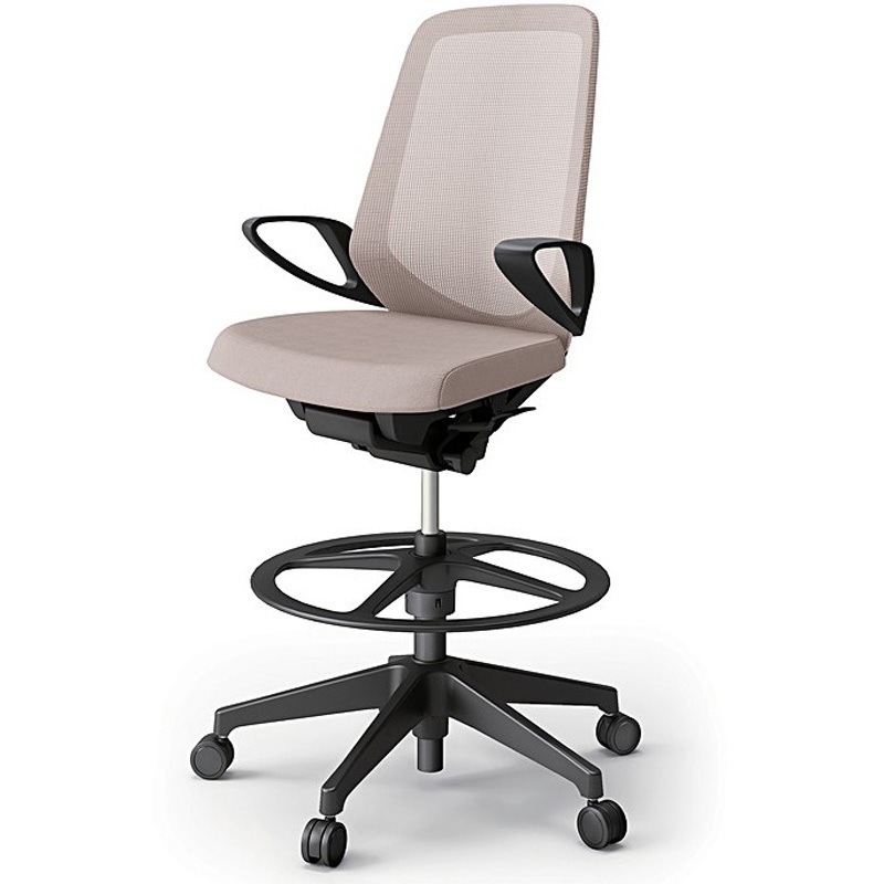 KJ-176JVP-T1Y3 ノートチェア ハイポジションタイプ ハイバック 固定肘 ランバーサポートなし メッシュJV 樹脂脚<配送時組立サービス付> 1台 イトーキ 【通販モノタロウ】