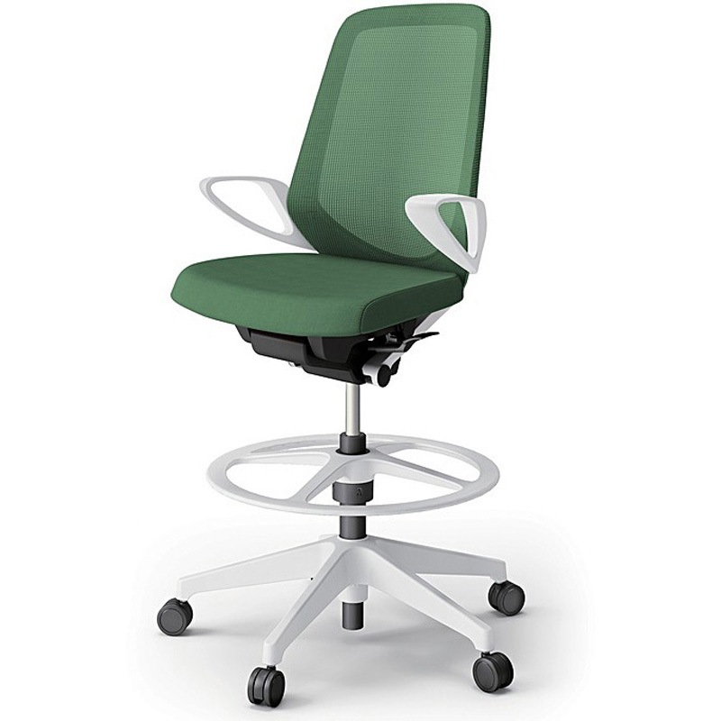 KJ-176JVP-W9Q2 ノートチェア ハイポジションタイプ ハイバック 固定肘 ランバーサポートなし メッシュJV 樹脂脚<配送時組立サービス付> 1台 イトーキ 【通販モノタロウ】