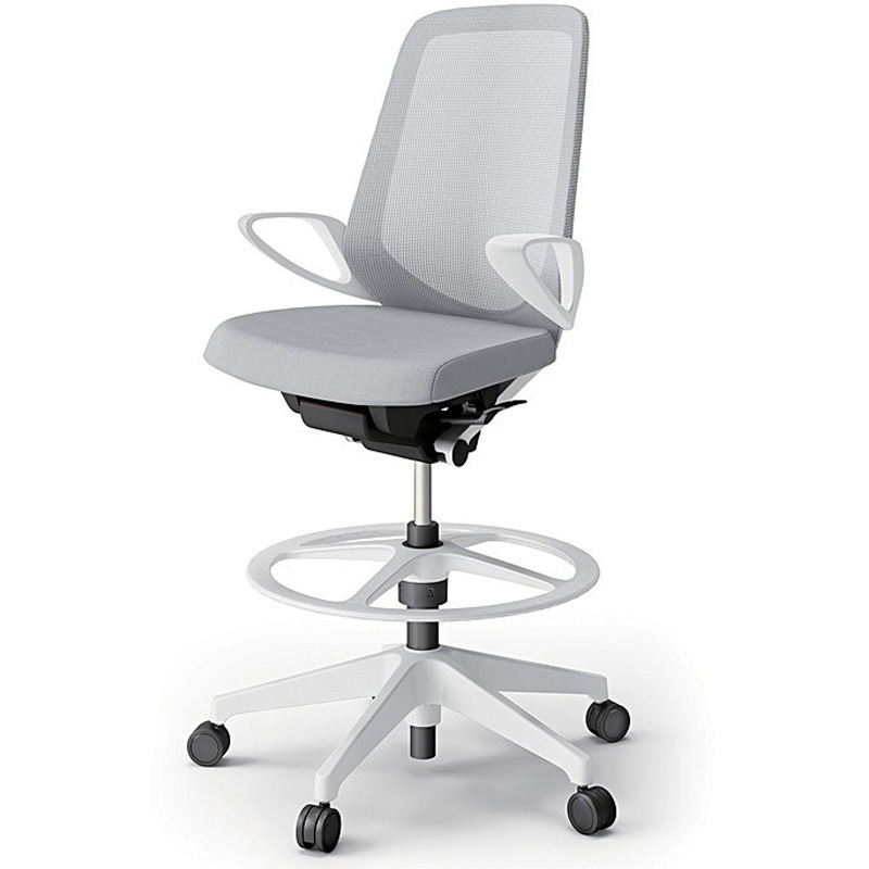 KJ-176JVP-W9W6 ノートチェア ハイポジションタイプ ハイバック 固定肘 ランバーサポートなし メッシュJV 樹脂脚<配送時組立サービス付> 1台 イトーキ 【通販モノタロウ】