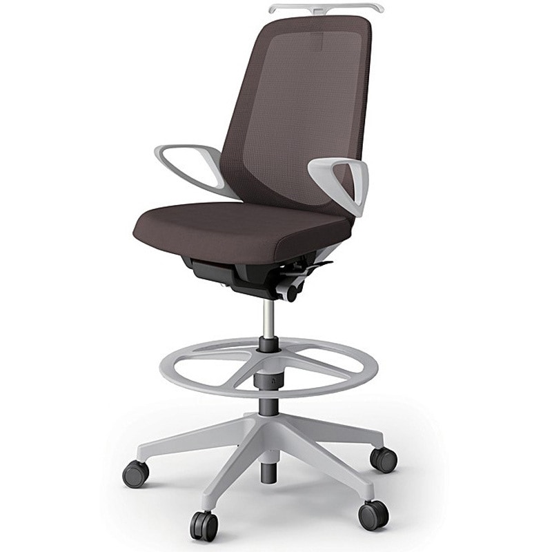 KJ-176JVHP-GNH2 ノートチェア ハイポジションタイプ ハイバック 固定肘 ハンガー ランバーサポートなし メッシュJV 樹脂脚<配送時組立サービス付> 1台 イトーキ 【通販モノタロウ】