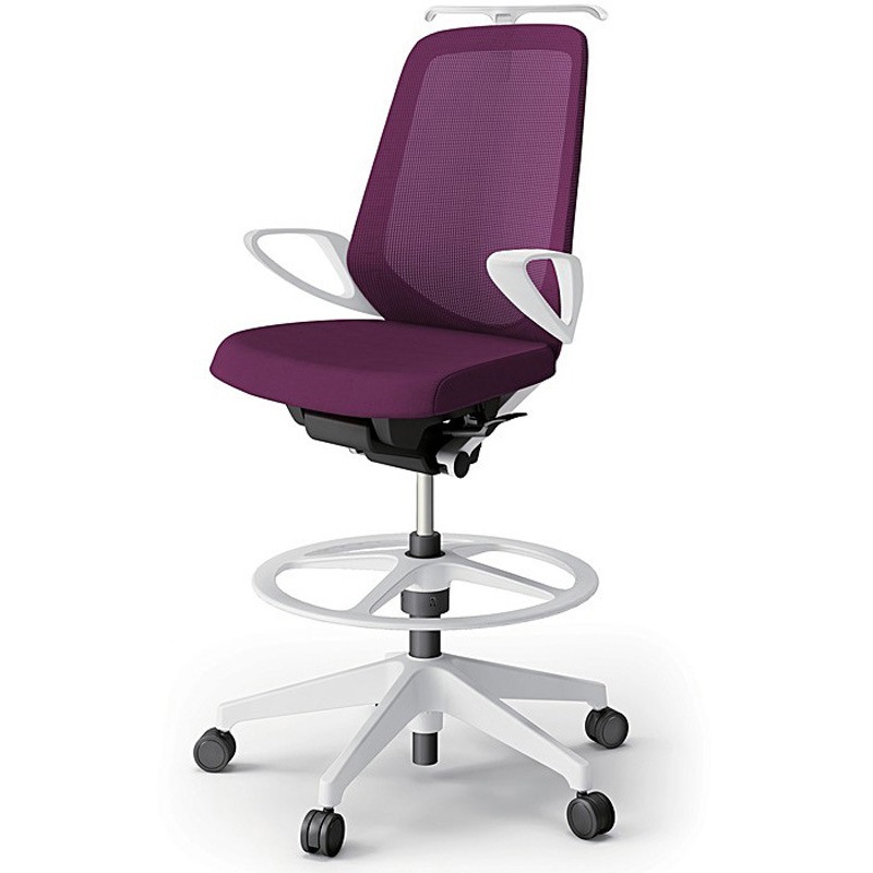 KJ-176JVHP-W9X7 ノートチェア ハイポジションタイプ ハイバック 固定肘 ハンガー ランバーサポートなし メッシュJV 樹脂脚<配送時組立サービス付> 1台 イトーキ 【通販モノタロウ】