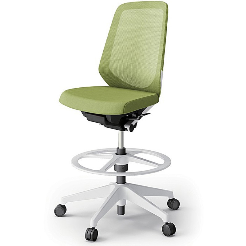 KJ-170JVP-W9Q6 ノートチェア ハイポジションタイプ ハイバック 肘なし ランバーサポートなし メッシュJV 樹脂脚<配送時組立サービス付> 1台 イトーキ 【通販モノタロウ】