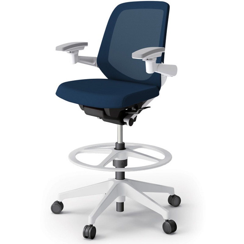 KJ-187JVP1W9B2 ノートチェア ハイポジションタイプ ローバック 可動肘 ランバーサポートなし メッシュJV 樹脂脚<配送時組立サービス付> 1台 イトーキ 【通販モノタロウ】