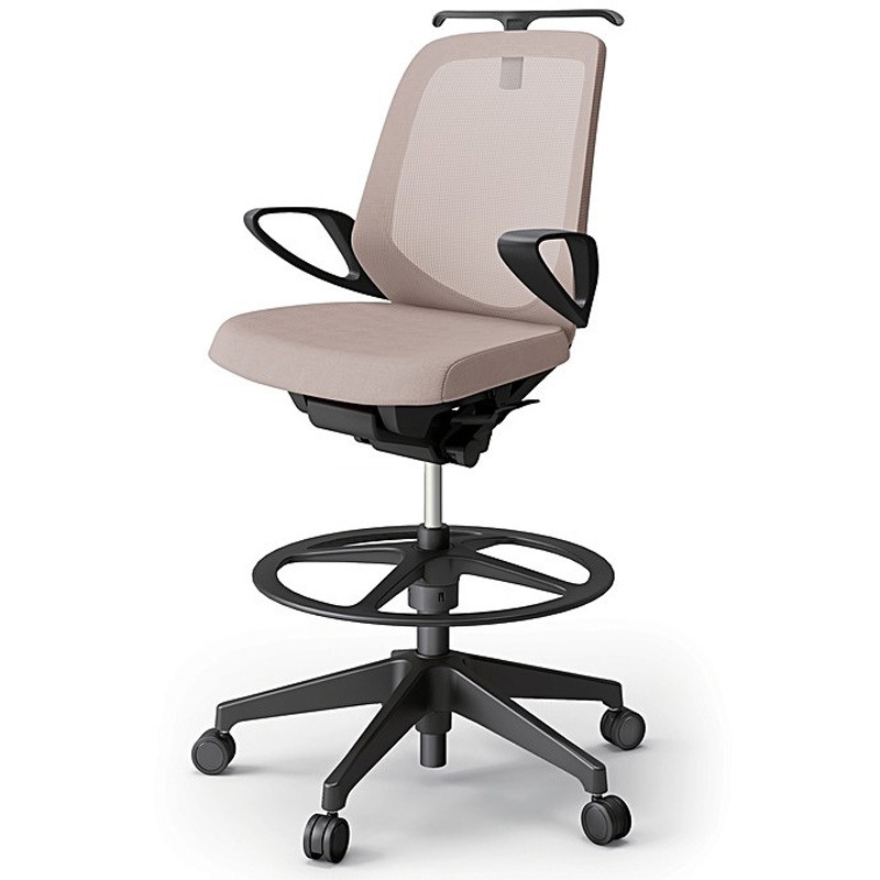 KJ-186JVHP-T1Y3 ノートチェア ハイポジションタイプ ローバック 固定肘 ハンガー ランバーサポートなし メッシュJV 樹脂脚<配送時組立サービス付> 1台 イトーキ 【通販モノタロウ】