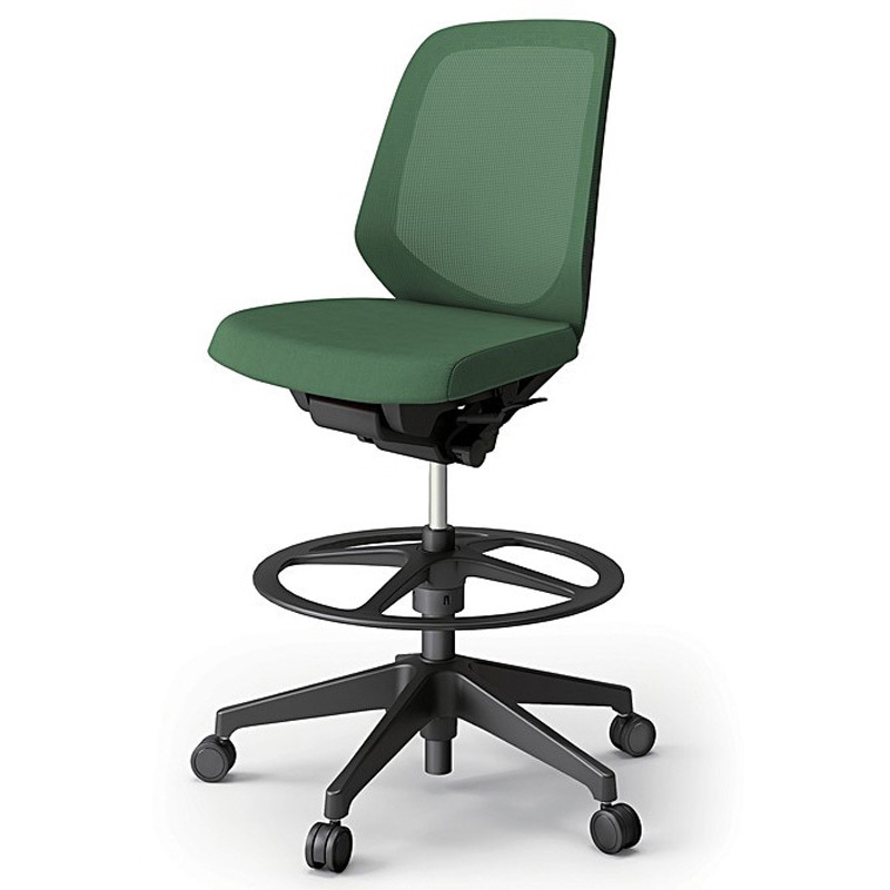 KJ-180JVP-T1Q2 ノートチェア ハイポジションタイプ ローバック 肘なし ランバーサポートなし メッシュJV 樹脂脚<配送時組立サービス付> 1台 イトーキ 【通販モノタロウ】