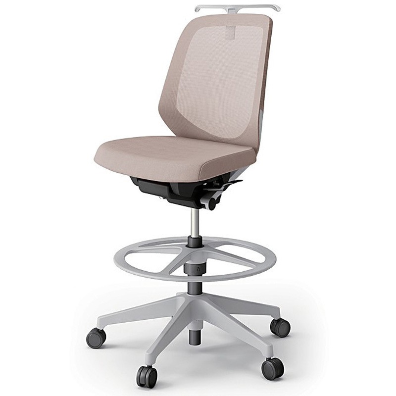 KJ-180JVHP-GNY3 ノートチェア ハイポジションタイプ ローバック 肘なし ハンガー ランバーサポートなし メッシュJV 樹脂脚<配送時組立サービス付> 1台 イトーキ 【通販モノタロウ】