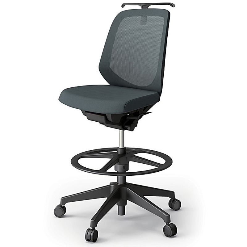 KJ-180JVHP-T1W2 ノートチェア ハイポジションタイプ ローバック 肘なし ハンガー ランバーサポートなし メッシュJV 樹脂脚<配送時組立サービス付> 1台 イトーキ 【通販モノタロウ】