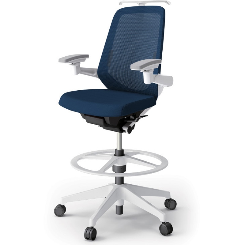 KJ-157JVHP1W9B2 ノートチェア ハイポジションタイプ ハイバック 可動肘 ハンガー ランバーサポート付 メッシュJV 樹脂脚<配送時組立サービス付> 1台 イトーキ 【通販モノタロウ】 76,890円