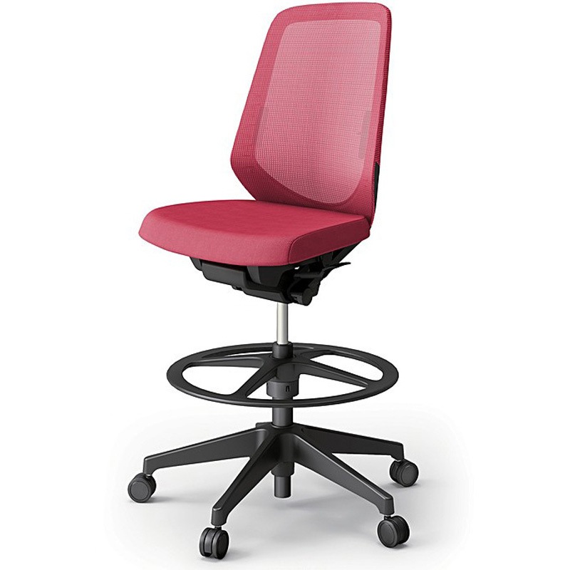 KJ-150JVP-T1M4 ノートチェア ハイポジションタイプ ハイバック 肘なし ランバーサポート付 メッシュJV 樹脂脚<配送時組立サービス付> 1台 イトーキ 【通販モノタロウ】