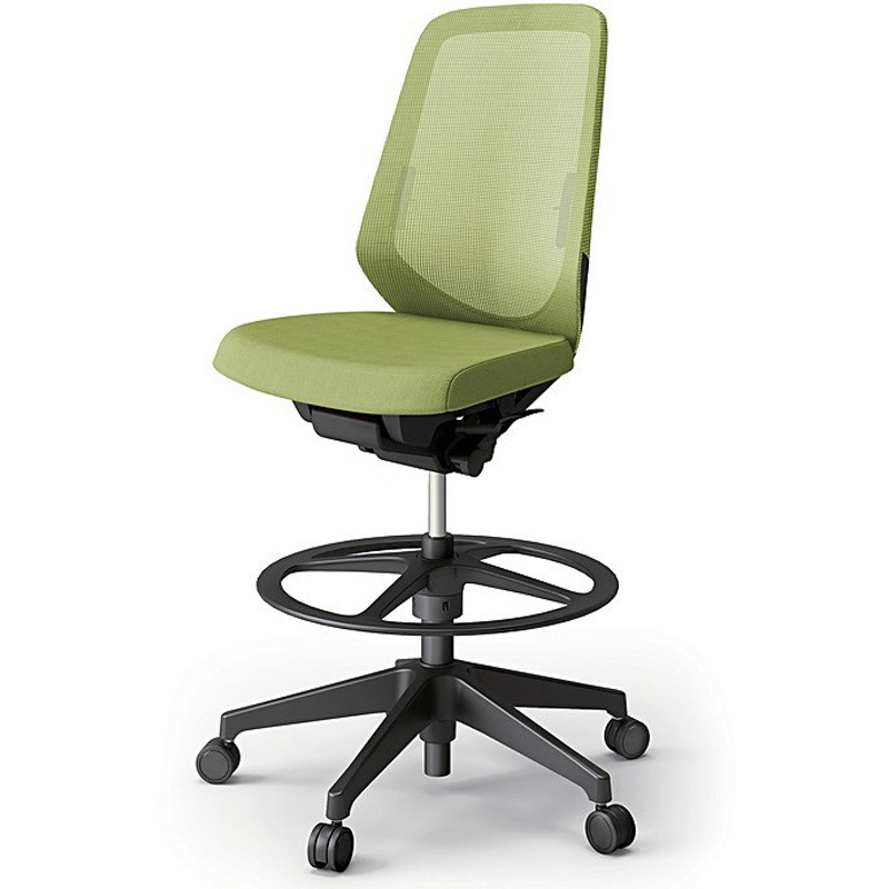 KJ-150JVP-T1Q6 ノートチェア ハイポジションタイプ ハイバック 肘なし ランバーサポート付 メッシュJV 樹脂脚<配送時組立サービス付> 1台 イトーキ 【通販モノタロウ】