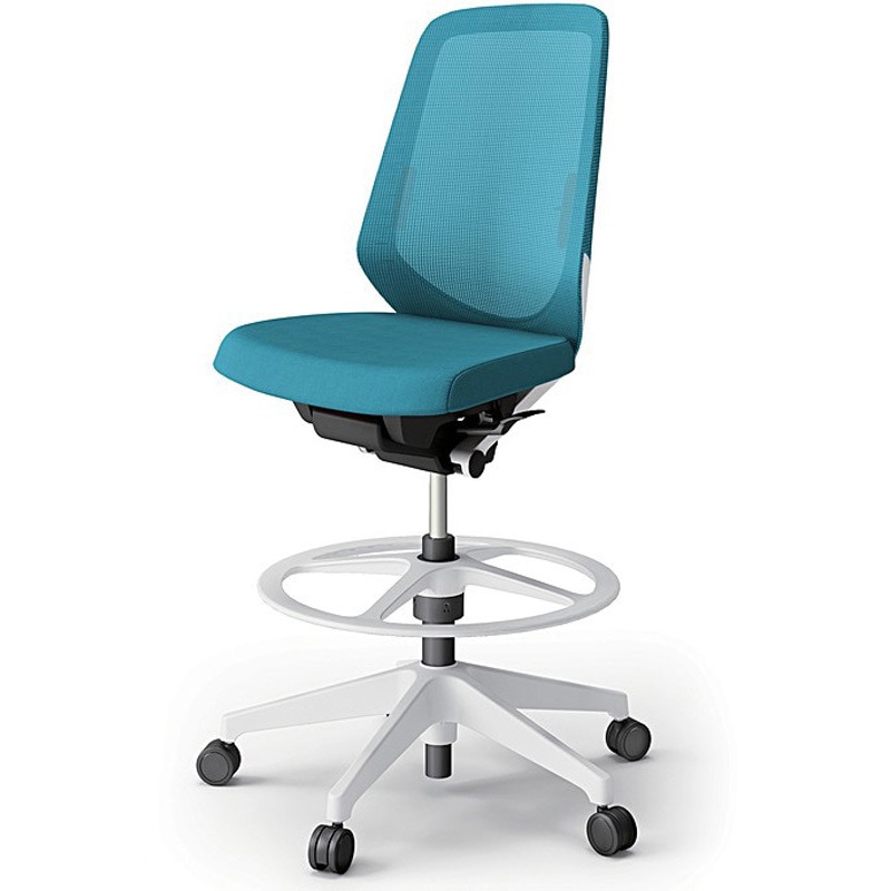 KJ-150JVP-W9A3 ノートチェア ハイポジションタイプ ハイバック 肘なし ランバーサポート付 メッシュJV 樹脂脚<配送時組立サービス付> 1台 イトーキ 【通販モノタロウ】