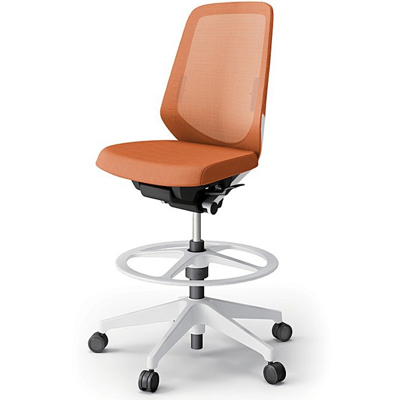 KJ-150JVP-W9D3 ノートチェア ハイポジションタイプ ハイバック 肘なし ランバーサポート付 メッシュJV 樹脂脚<配送時組立サービス付> 1台 イトーキ 【通販モノタロウ】