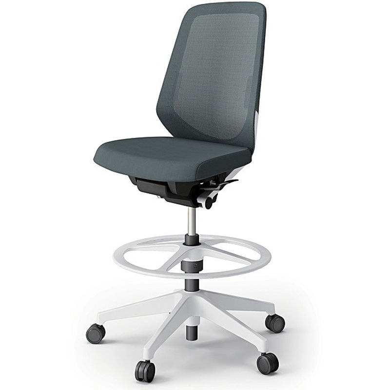 KJ-150JVP-W9W2 ノートチェア ハイポジションタイプ ハイバック 肘なし ランバーサポート付 メッシュJV 樹脂脚<配送時組立サービス付> 1台 イトーキ 【通販モノタロウ】