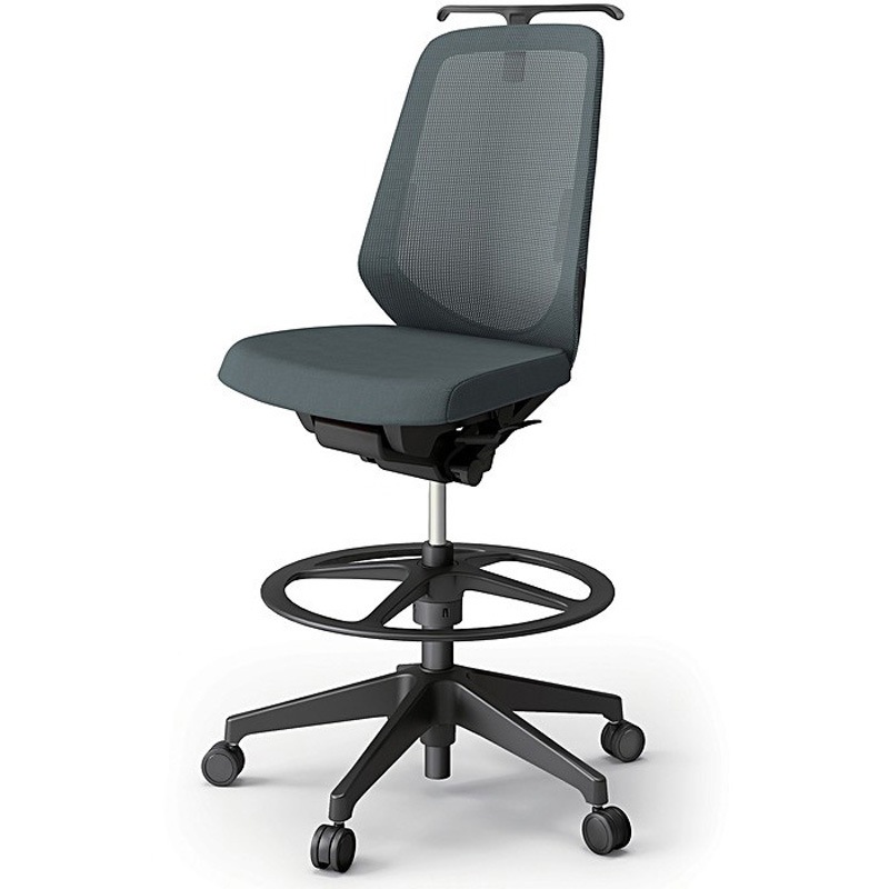 KJ-150JVHP-T1W2 ノートチェア ハイポジションタイプ ハイバック 肘なし ハンガー ランバーサポート付 メッシュJV 樹脂脚<配送時組立サービス付> 1台 イトーキ 【通販モノタロウ】