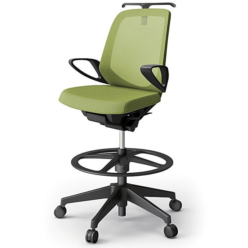 KJ-166JVHP-T1Q6 ノートチェア ハイポジションタイプ ローバック 固定肘 ハンガー ランバーサポート付 メッシュJV 樹脂脚<配送時組立サービス付> 1台 イトーキ 【通販モノタロウ】 65,890円