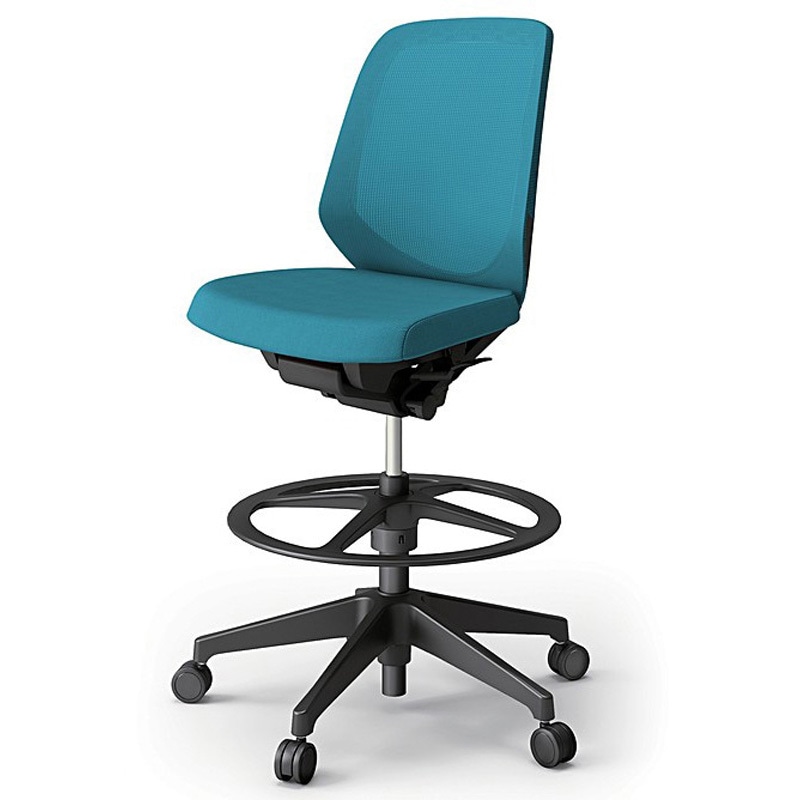 KJ-160JVP-T1A3 ノートチェア ハイポジションタイプ ローバック 肘なし ランバーサポート付 メッシュJV 樹脂脚<配送時組立サービス付> 1台 イトーキ 【通販モノタロウ】