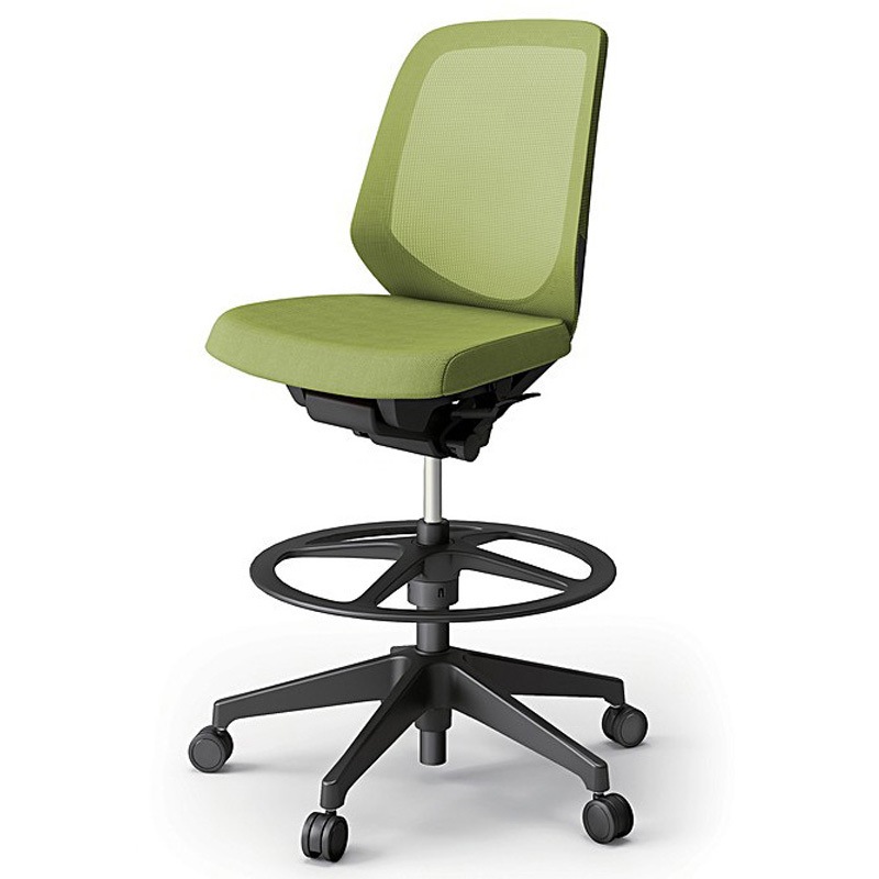 KJ-160JVP-T1Q6 ノートチェア ハイポジションタイプ ローバック 肘なし ランバーサポート付 メッシュJV 樹脂脚<配送時組立サービス付> 1台 イトーキ 【通販モノタロウ】