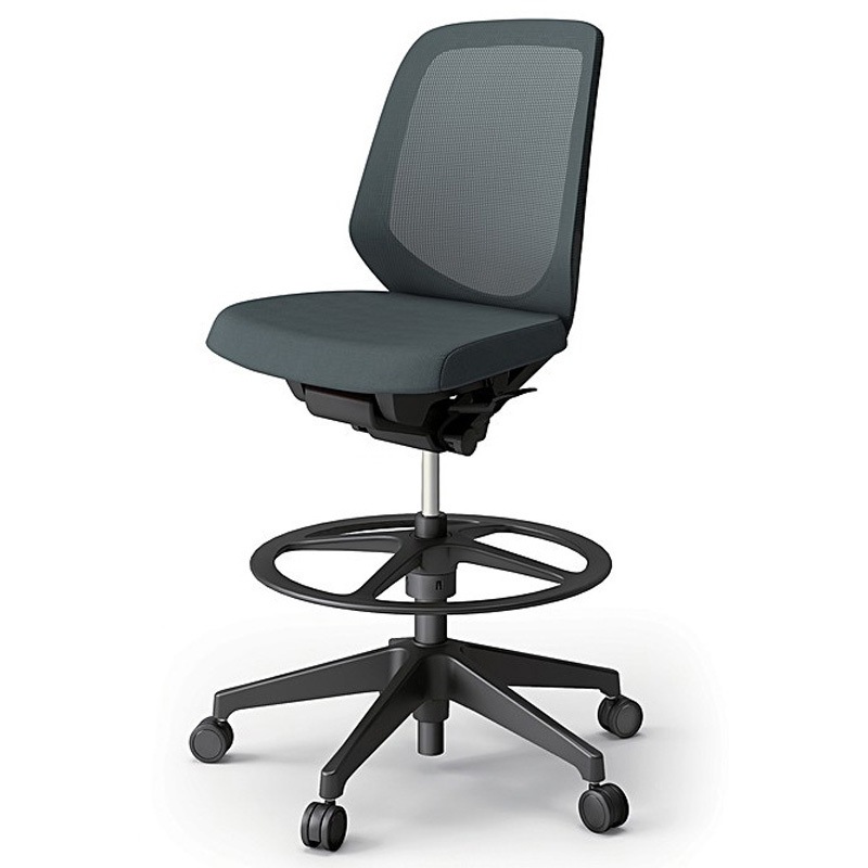 KJ-160JVP-T1W2 ノートチェア ハイポジションタイプ ローバック 肘なし ランバーサポート付 メッシュJV 樹脂脚<配送時組立サービス付> 1台 イトーキ 【通販モノタロウ】