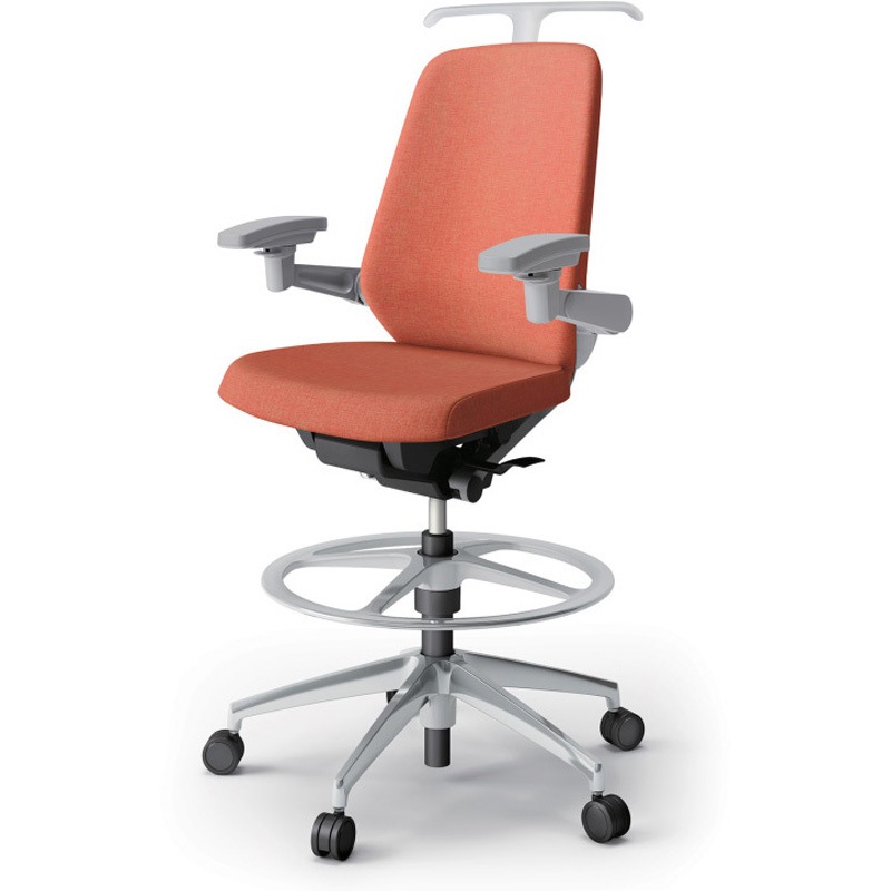 KJ-137SAHP1ZND4 ノートチェア ハイポジションタイプ ハイバック 可動肘 ハンガー ランバーサポートなし クロスSA アルミ脚<配送時組立サービス付> 1台 イトーキ 【通販モノタロウ】