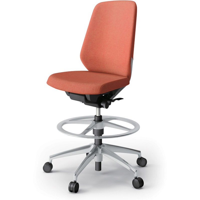 KJ-130SAP-ZND4 ノートチェア ハイポジションタイプ ハイバック 肘なし ランバーサポートなし クロスSA アルミ脚<配送時組立サービス付> 1台 イトーキ 【通販モノタロウ】