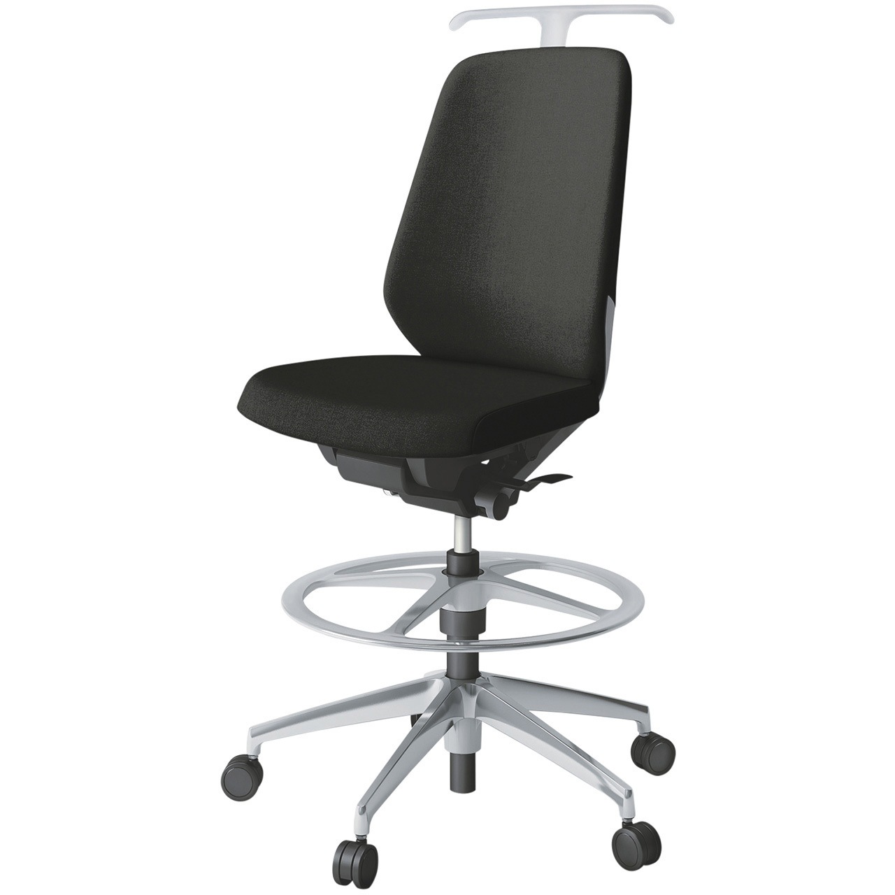 KJ-130SAHP-ZNT1 ノートチェア ハイポジションタイプ ハイバック 肘なし ハンガー ランバーサポートなし クロスSA アルミ脚<配送時組立サービス付> 1台 イトーキ 【通販モノタロウ】