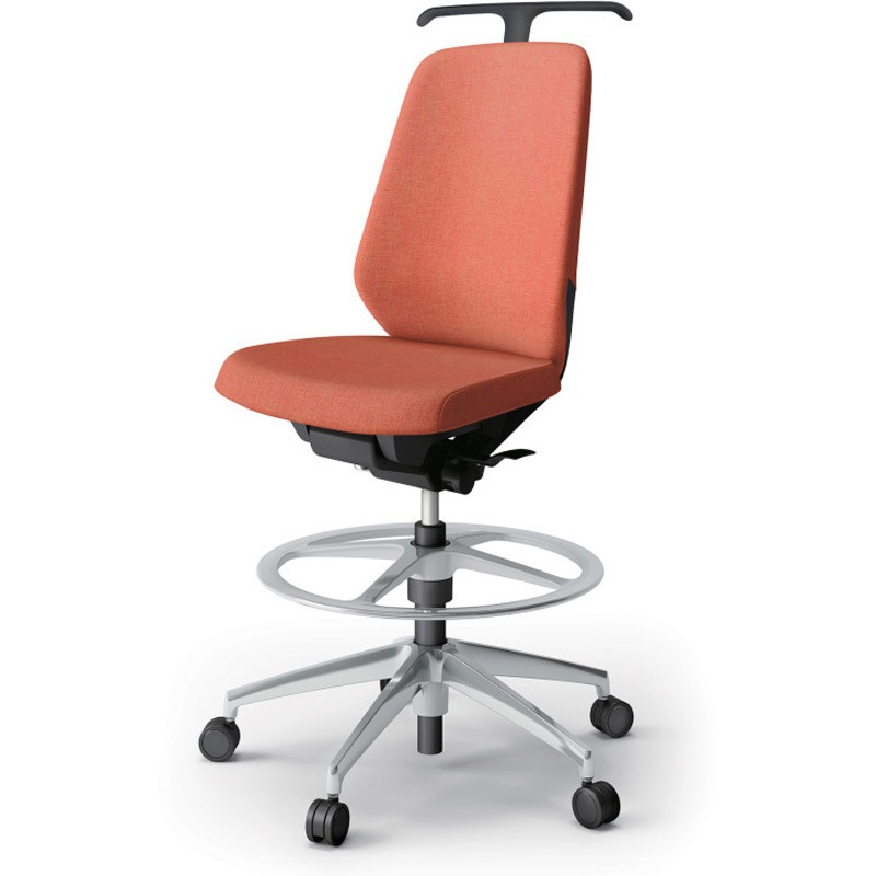 KJ-130SAHP-ZTD4 ノートチェア ハイポジションタイプ ハイバック 肘なし ハンガー ランバーサポートなし クロスSA アルミ脚<配送時組立サービス付> 1台 イトーキ 【通販モノタロウ】