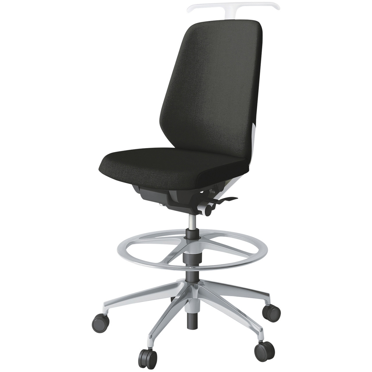 KJ-130SAHP-ZWT1 ノートチェア ハイポジションタイプ ハイバック 肘なし ハンガー ランバーサポートなし クロスSA アルミ脚<配送時組立サービス付> 1台 イトーキ 【通販モノタロウ】