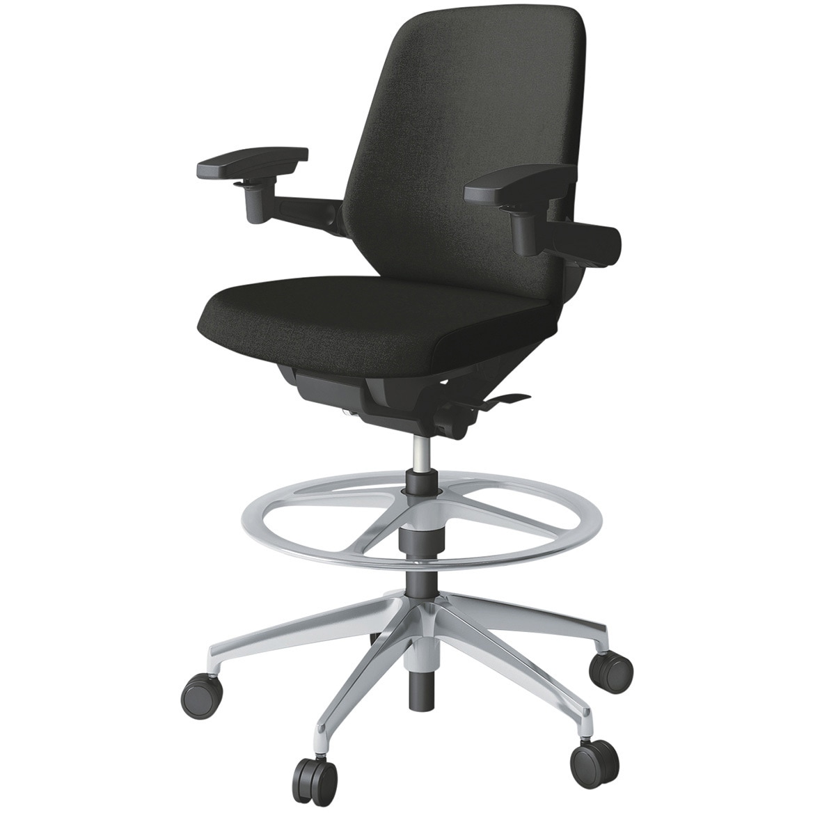 KJ-147SAP1ZTT1 ノートチェア ハイポジションタイプ ローバック 可動肘 ランバーサポートなし クロスSA アルミ脚<配送時組立サービス付> 1台 イトーキ 【通販モノタロウ】 65,890円