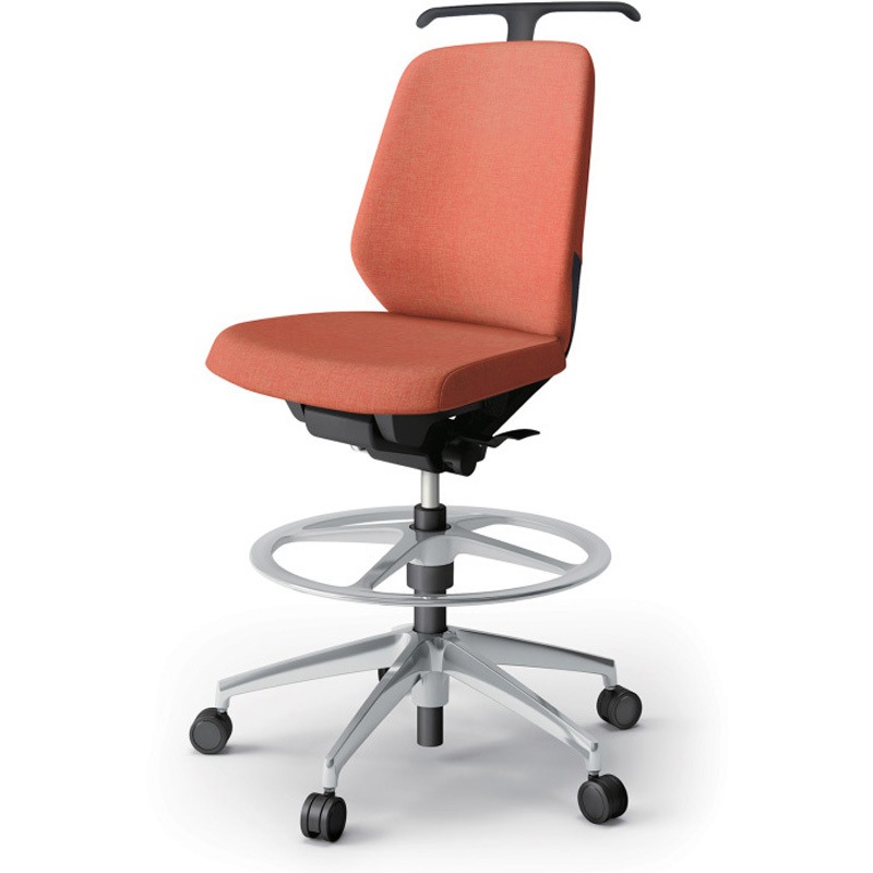 KJ-140SAHP-ZTD4 ノートチェア ハイポジションタイプ ローバック 肘なし ハンガー ランバーサポートなし クロスSA アルミ脚<配送時組立サービス付> 1台 イトーキ 【通販モノタロウ】