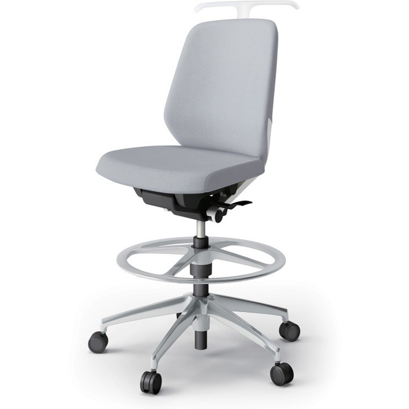 KJ-140SAHP-ZWT7 ノートチェア ハイポジションタイプ ローバック 肘なし ハンガー ランバーサポートなし クロスSA アルミ脚<配送時組立サービス付> 1台 イトーキ 【通販モノタロウ】