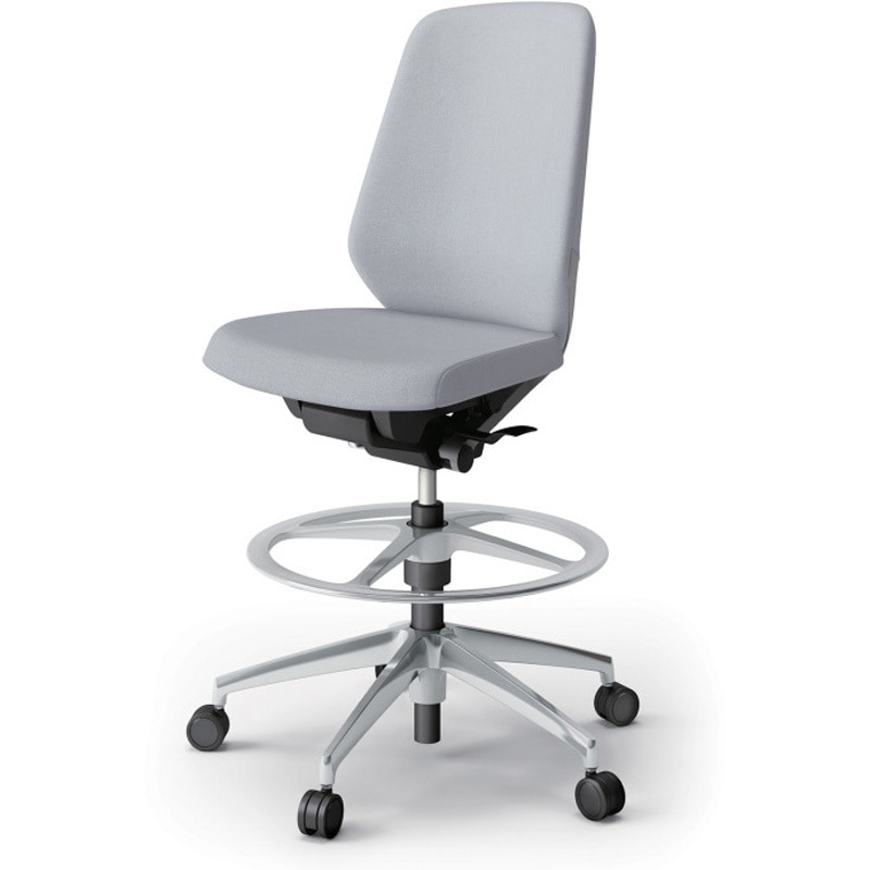 KJ-110SAP-ZNT7 ノートチェア ハイポジションタイプ ハイバック 肘なし ランバーサポート付 クロスSA アルミ脚<配送時組立サービス付> 1台 イトーキ 【通販モノタロウ】