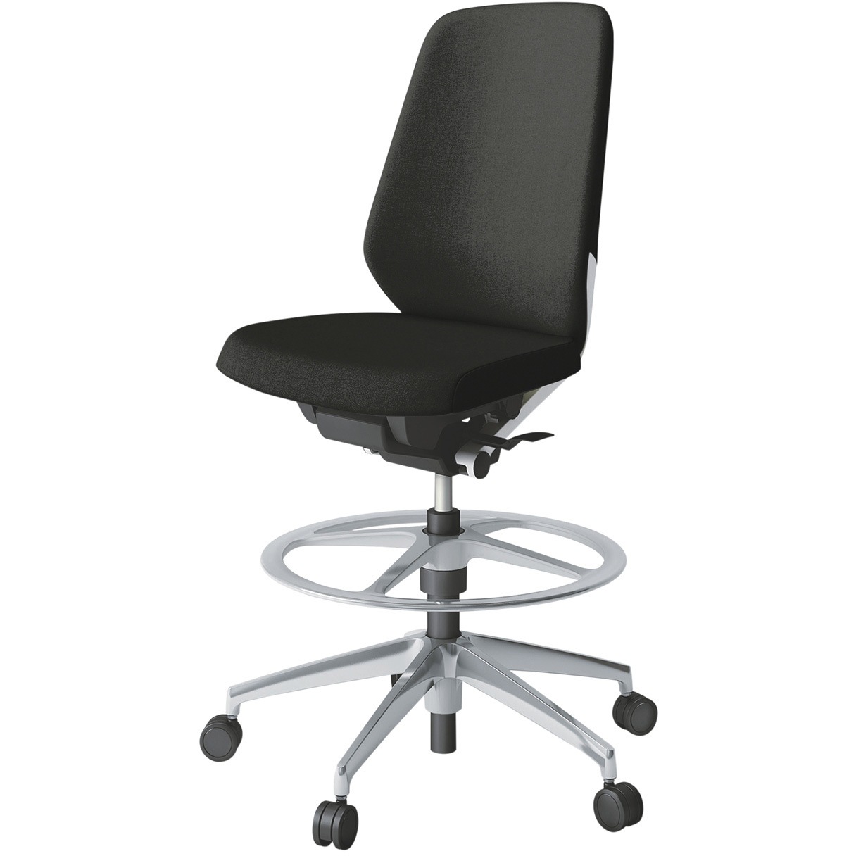 KJ-110SAP-ZWT1 ノートチェア ハイポジションタイプ ハイバック 肘なし ランバーサポート付 クロスSA アルミ脚<配送時組立サービス付> 1台 イトーキ 【通販モノタロウ】