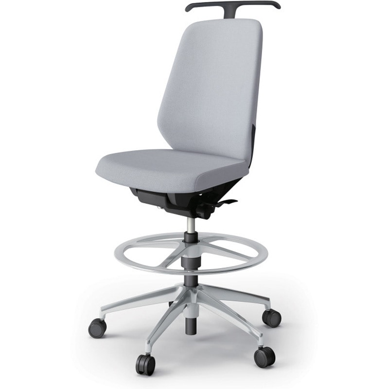 KJ-110SAHP-ZTT7 ノートチェア ハイポジションタイプ ハイバック 肘なし ハンガー ランバーサポート付 クロスSA アルミ脚<配送時組立サービス付> 1台 イトーキ 【通販モノタロウ】