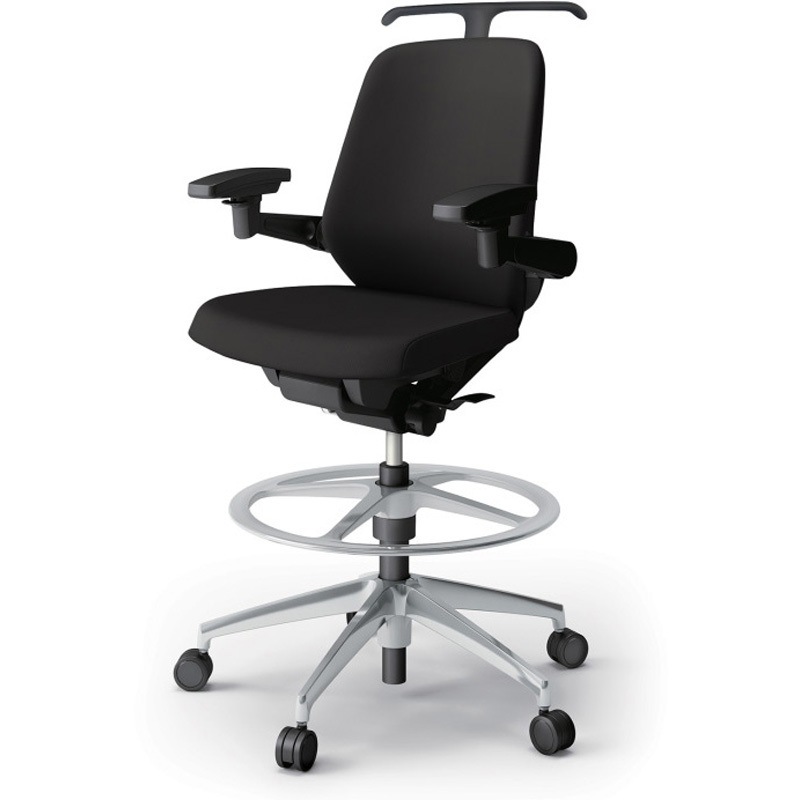 KJ-147PVHP1ZTT1 ノートチェア ハイポジションタイプ ローバック 可動肘 ハンガー ランバーサポートなし クロスPV アルミ脚<配送時組立サービス付> 1台 イトーキ 【通販モノタロウ】