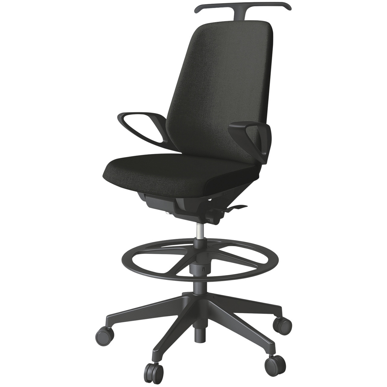 KJ-136SAHP-T1T1 ノートチェア ハイポジションタイプ ハイバック 固定肘 ハンガー ランバーサポートなし クロスSA 樹脂脚<配送時組立サービス付> 1台 イトーキ 【通販モノタロウ】 65,890円