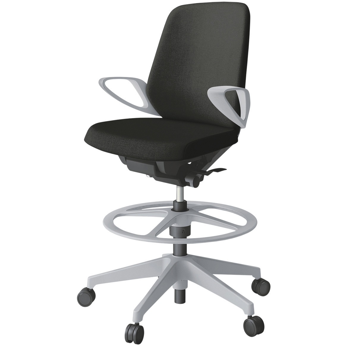 KJ-146SAP-GNT1 ノートチェア ハイポジションタイプ ローバック 固定肘 ランバーサポートなし クロスSA 樹脂脚<配送時組立サービス付> 1台 イトーキ 【通販モノタロウ】 58,788円