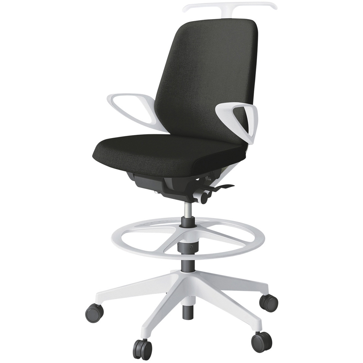 KJ-146SAHP-W9T1 ノートチェア ハイポジションタイプ ローバック 固定肘 ハンガー ランバーサポートなし クロスSA 樹脂脚<配送時組立サービス付> 1台 イトーキ 【通販モノタロウ】