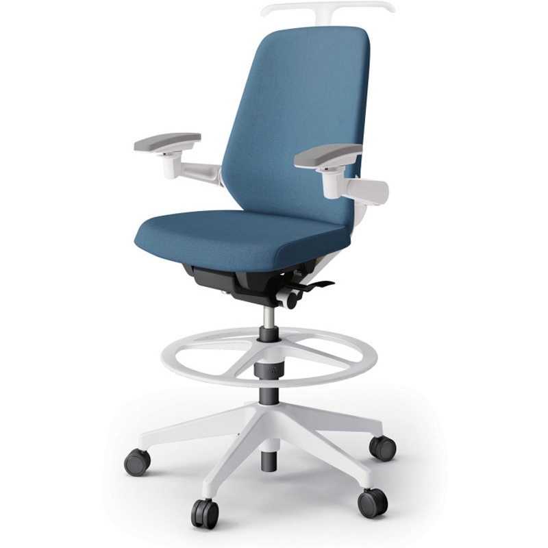 KJ-117SAHP1W9B4 ノートチェア ハイポジションタイプ ハイバック 可動肘 ハンガー ランバーサポート付 クロスSA 樹脂脚<配送時組立サービス付> 1台 イトーキ 【通販モノタロウ】