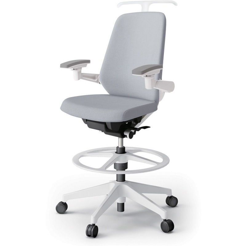 KJ-117SAHP1W9T7 ノートチェア ハイポジションタイプ ハイバック 可動肘 ハンガー ランバーサポート付 クロスSA 樹脂脚<配送時組立サービス付> 1台 イトーキ 【通販モノタロウ】