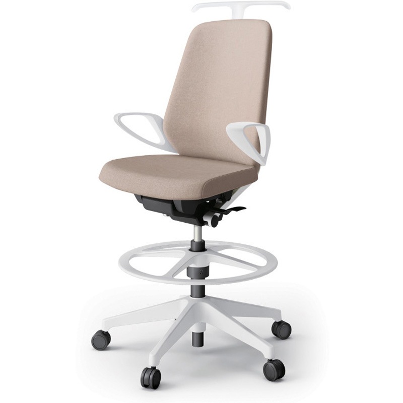 KJ-116SAHP-W9F6 ノートチェア ハイポジションタイプ ハイバック 固定肘 ハンガー ランバーサポート付 クロスSA 樹脂脚<配送時組立サービス付> 1台 イトーキ 【通販モノタロウ】 71,390円