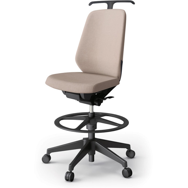 KJ-110SAHP-T1F6 ノートチェア ハイポジションタイプ ハイバック 肘なし ハンガー ランバーサポート付 クロスSA 樹脂脚<配送時組立サービス付> 1台 イトーキ 【通販モノタロウ】